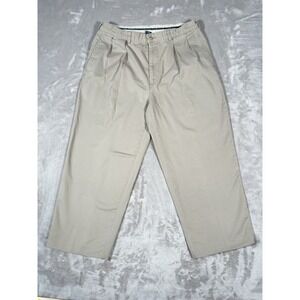 VTG 90s Polo Ralph Lauren Andrew Pant Men 36x27 Khaki Classic Chino Pleated Golf